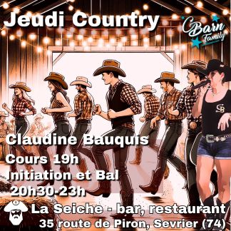 Initiation et bal Country avec Claudine Bauquis