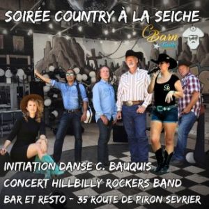 Soirée Country Initiation et concert The Hillbilly Rockers Band à La Seiche (Sevrier, Annecy)