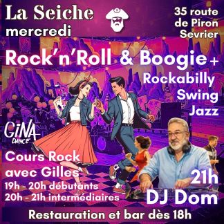 Soirée Rock'n'Roll et Boogie avec DJ Dom et Gilles à La Seiche (Sevrier, près d'Annecy)