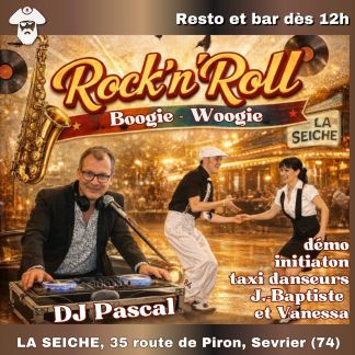 Après-midi dansant à La Seiche. Rock n roll et boogie avec DJ Pascal. Jen-Baptiste et Vanessa (Sevrer près d'Annecy)