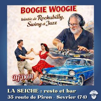 Après-midi dansant avec DJ Dom - Boogie Woogie, Rockabilly, Swing & Jazz. La Seiche (Sevrier, Annecy, 74)