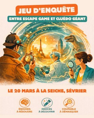 Meutre à la Seiche. Enquête, escape game, cluedo géant (Sevrier, Annecy, Haute-Savoie)