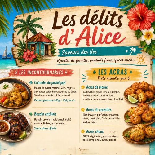 Cuisine antillaise. La Seiche à Sevrier (Annecy)