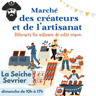 Marché des créateurs et de artisanat à la Seiche (Sevrier, 74)