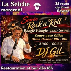 Rock'n'Roll, Swing, Jazz et Boogie à La Seiche. Cours avec Gilles et soirée avec DJ GIL. (Sevrier, près d'Annecy)