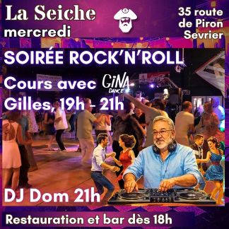 Rock'n'roll à La Seiche, cours avec Gilles et soirée avec DJ Dom (Sevrier, près d'Annecy)