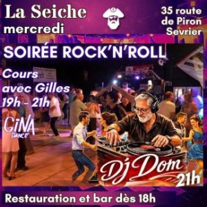 Rock'n'roll à La Seiche, cours avec Gina Danses, soirée avec DJ Dom (Sevrier, près d'Annecy)