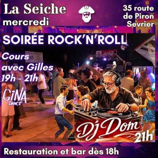 Rock’n’Roll à La Seiche : cours avec Gilles (Gina Danse), soirée avec DJ Dom