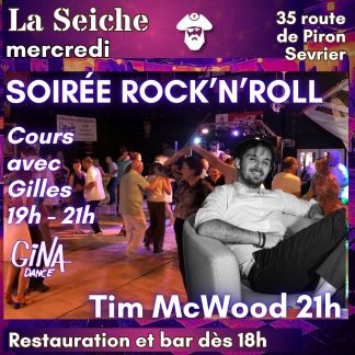 Rock'n'roll à La Seiche, cours avec Gina Danses, soirée avec DJ McWood (Sevrier, près d'Annecy)