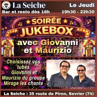 Soirée JukeBox avec le groupe Mirage à La Seiche Sevrier (Haute-Savoie)
