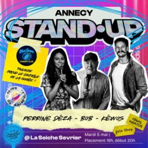 Annecy Stand-Up avec Carton Comedy Club mardi 5 mai à La Seiche (Sevrier, Haute Savoie)