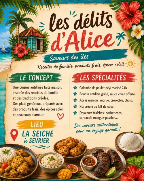 Cuisine antillaise, saveurs des îles. La Seiche à Sevrier (Annecy)