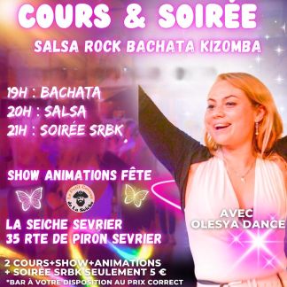 Soirée Salsa Rock Bachata Kizomba samedi à La Seiche avec Olesya (sevrier, Haute-Savoie