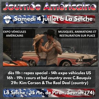 journée americaine du 4 juillet à La Seiche (Sevrier, Haute-Savoie)