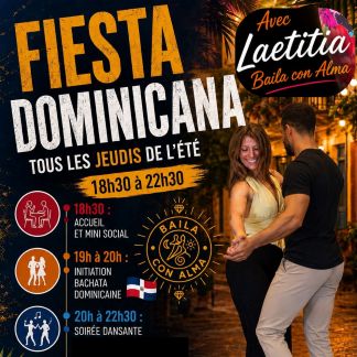 Fiesta dominicana, soirée Latino Caribéenne avec Laetitia à La Seiche Sevrier