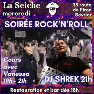 Rock'n'roll à La Seiche, cours avec Vanessa et soirée avec DJ Shrek (Sevrier, 74)