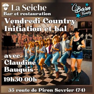 Vendredi été Country avecClaudina Bauquis. La Seiche à Sevrier (Haute-Savoie)