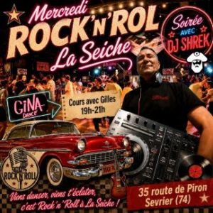 Mercredi Rock'n'Roll à La Seiche. Cours avec Gilles, et soirée avec DJ Shrek (Sevrier, Annecy)
