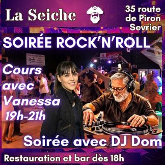 Rock'n'roll à La Seiche, cours avec Vanessa et soirée avec DJ Dom (Sevrier, 74)