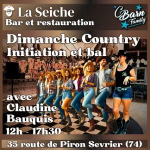 Dimanche country, bal et initiation avec Claudine Bauquis. La seiche, Sevrier, Haute-Savoie