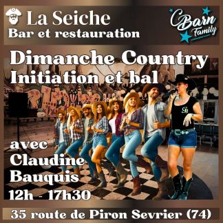 Dimanche country, bal et initiation avec Claudine Bauquis. La seiche, Sevrier, Haute-Savoie