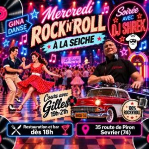 Mercredi Rock'n'Roll à La Seiche. cours avec Gilles, soirée avec DJ Shrek (Sevrier, Annecy)